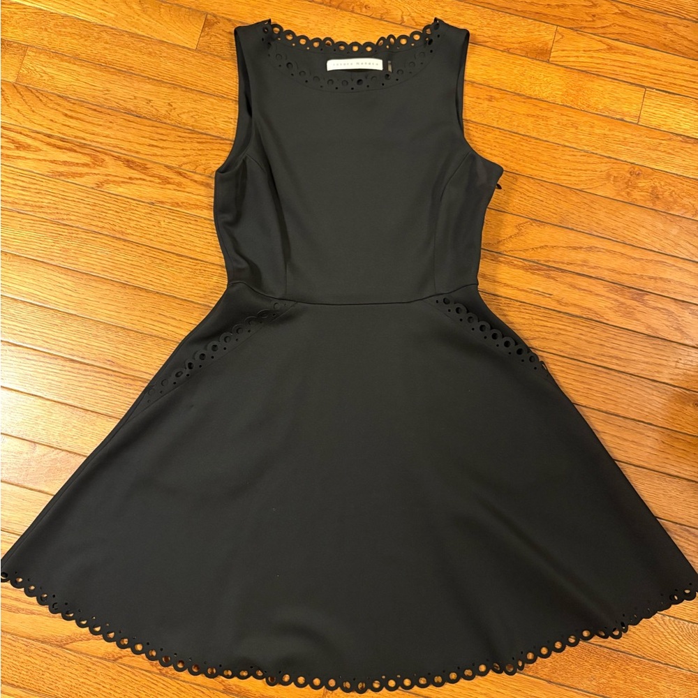 Susana Monaco Black Eyelet Mini Dress
